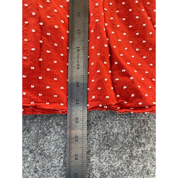 Banana Republic Orange Polka Dot Sleeveless Tank Top Women's Size Medium - Picture 5 of 7